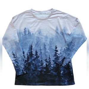 MISSLOOK | Blue Pine Forest long sleeve
